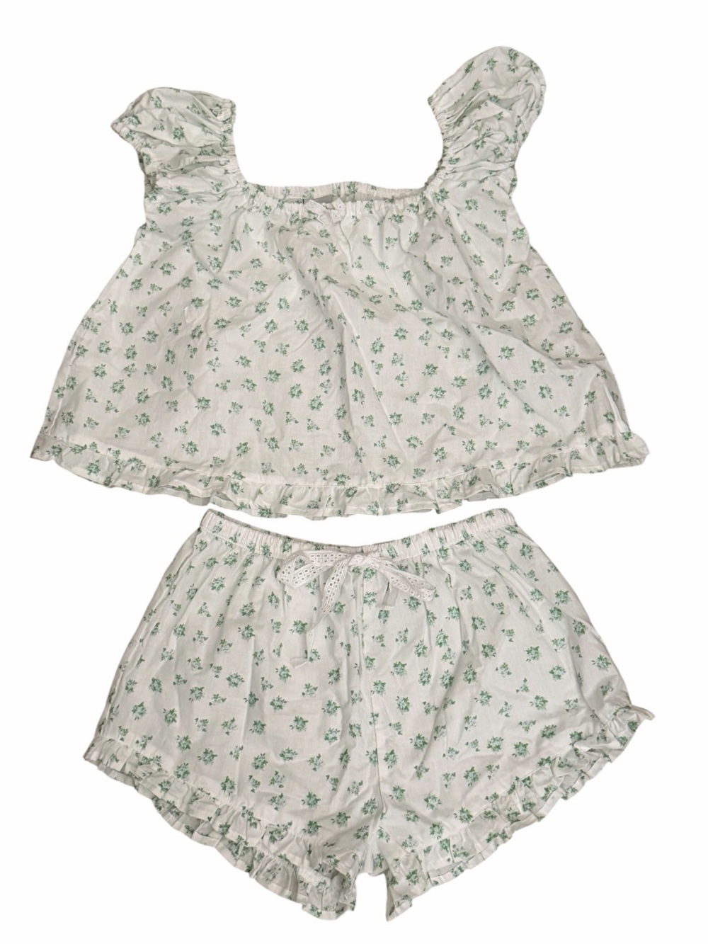 8 Oak Lane Charming Buds Cap Sleeve Sleep Set Size XSmall/Small